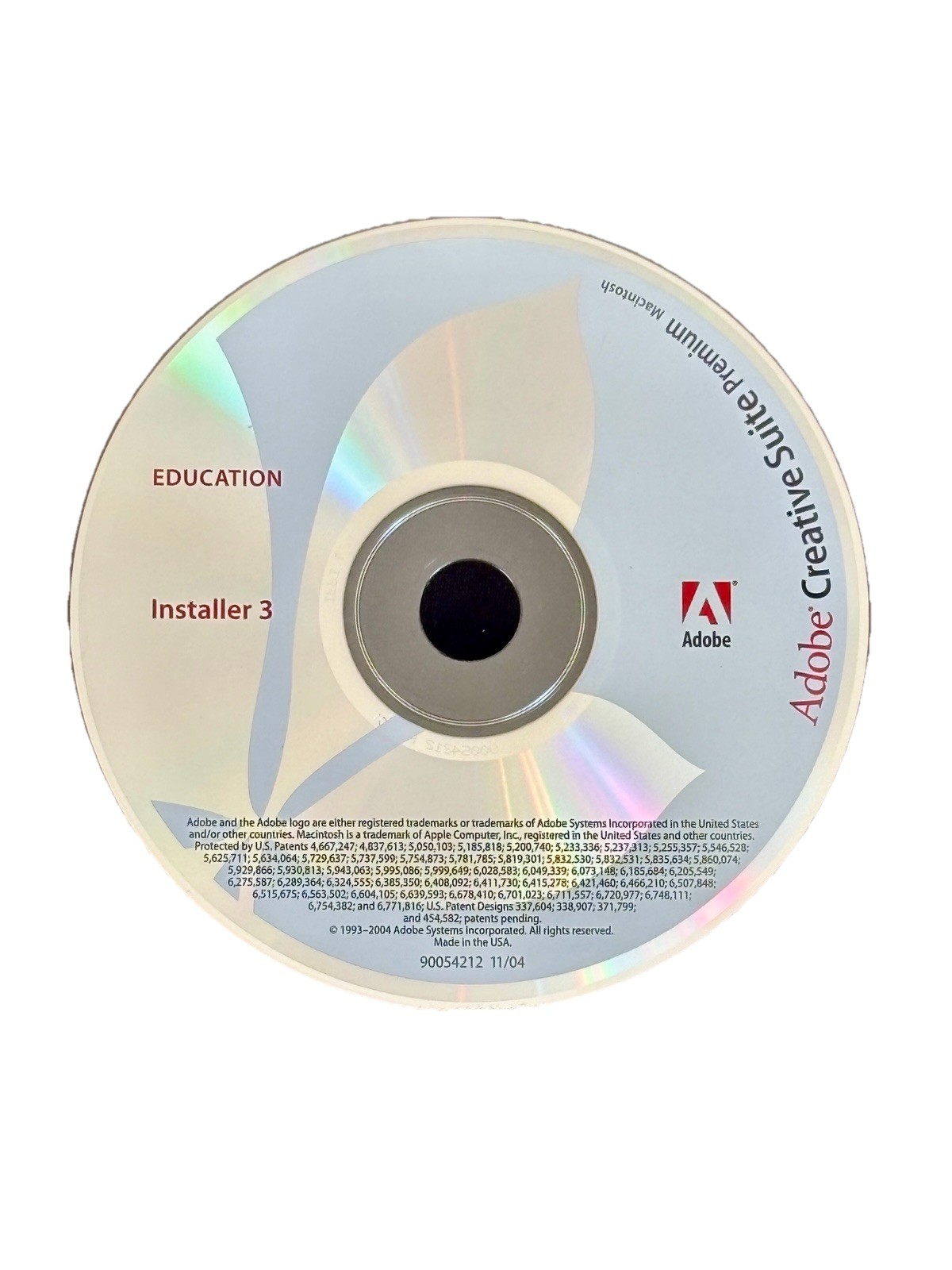 Adobe Creative Suite Premium Education Installer 3 Disc Only Mac Windows VTG PC