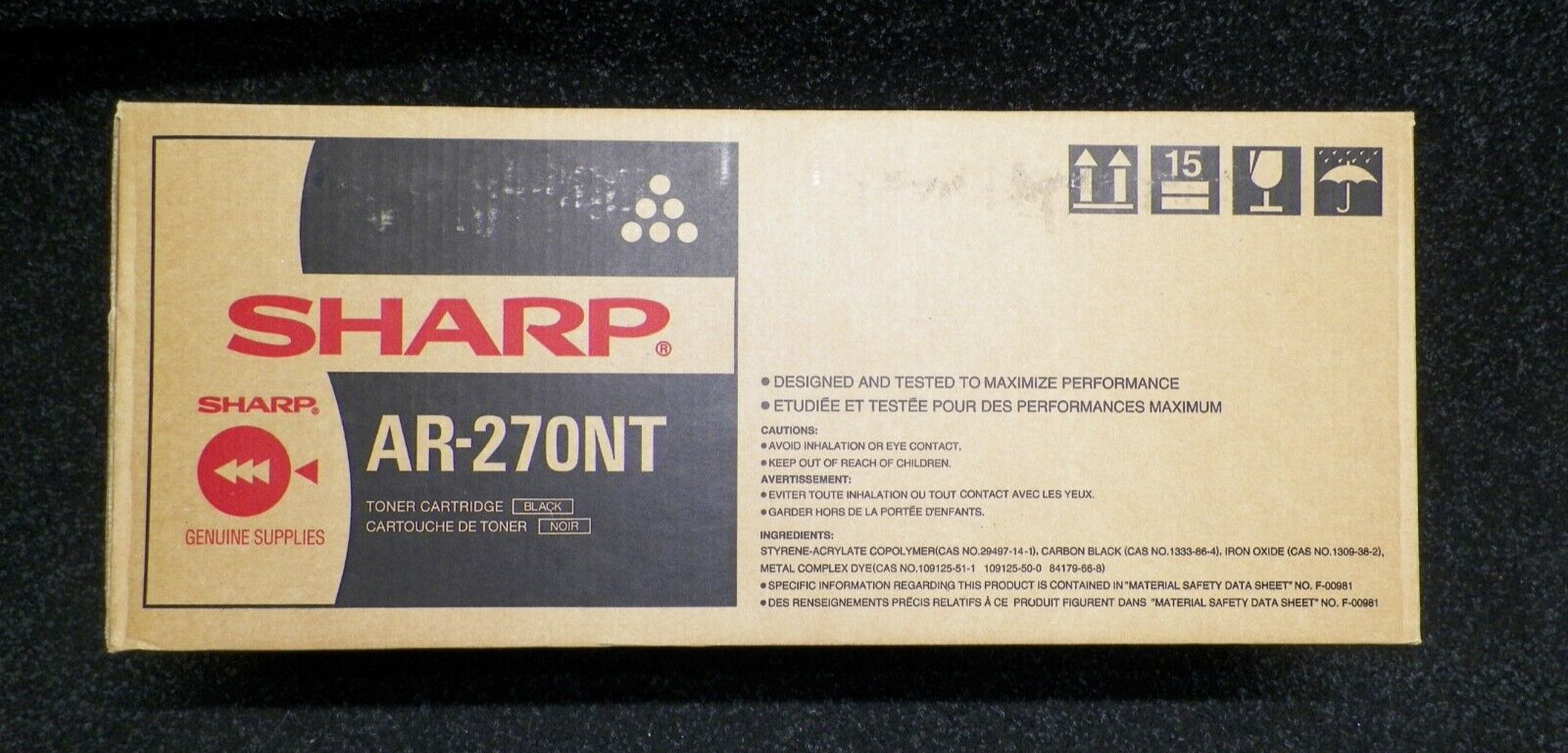 Genuine Sharp AR-270NT Black Toner Cartridge