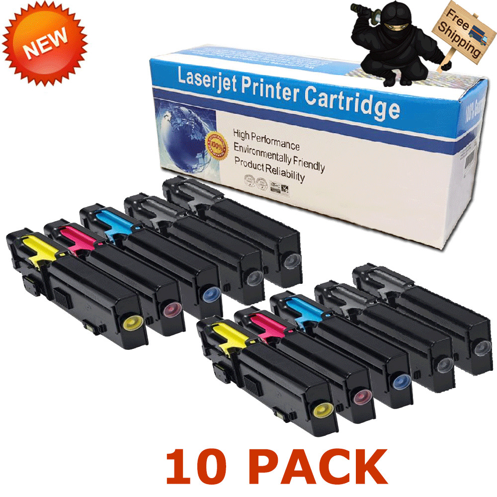 10 PK C2660 Black & Color Toner Set Compatible for Dell C2660dn C2665dnf Printer
