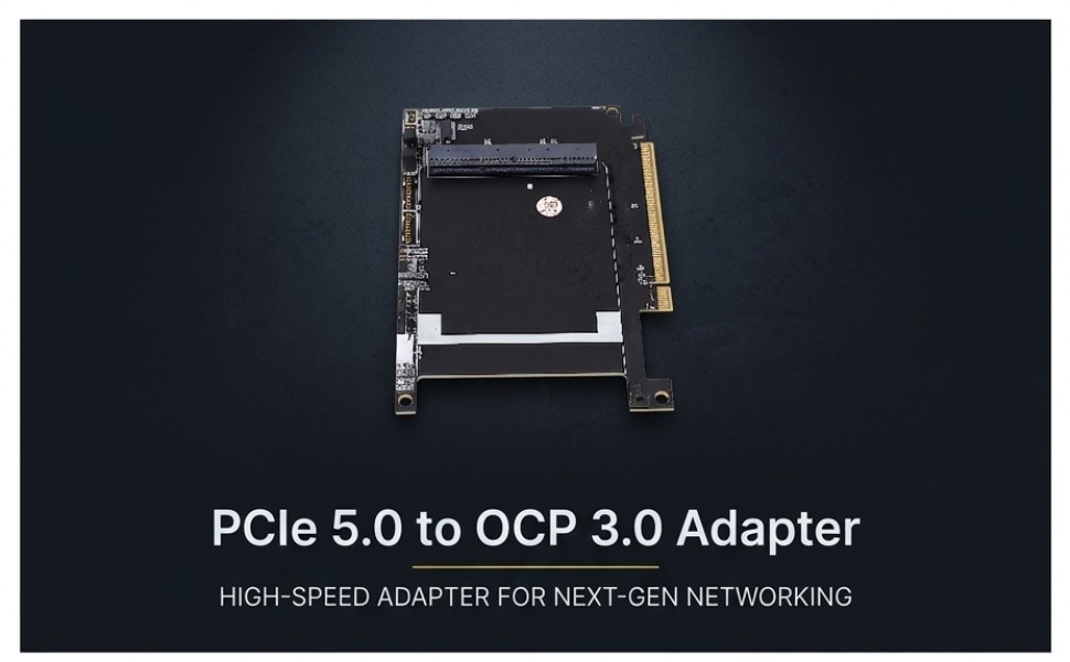 PCIe 5.0 16x To Gen-Z 4C+ SFF-TA-1002 Adapter Support OCP NIC 3.0 Network C QMCM