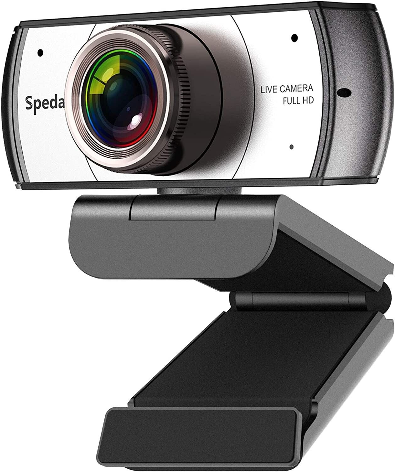 Spedal 120° Wide Angle Webcam Full HD 1080Pwith Microphone for Mac, PC, Laptop