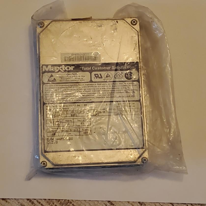 Maxtor Hard Drive 7540av NIP NOS 1994