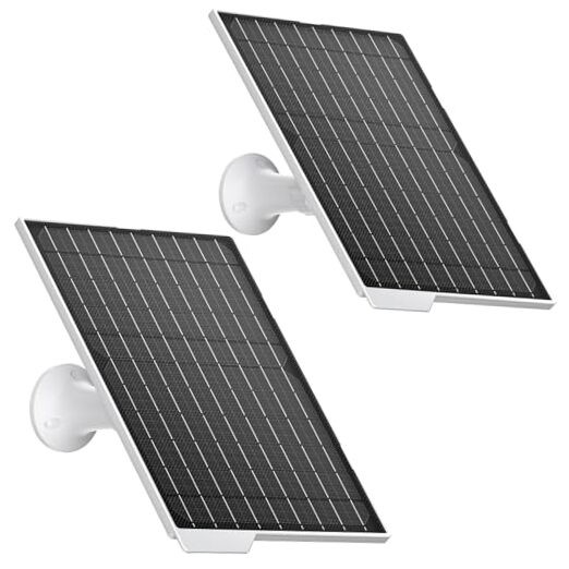 2 Pack 9W Solar Panels - IP65 Waterproof - High Efficiency Charger with 10FT USB