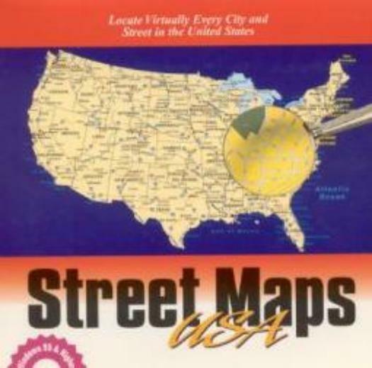Street Maps USA PC CD full color maps cities streets landmarks historic sites +