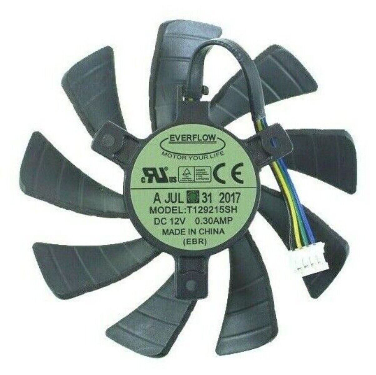85mm ZOTAC GTX1060 Mini ITX Fan Replacement 40mm 4Pin T129215SH 12V 0.30A