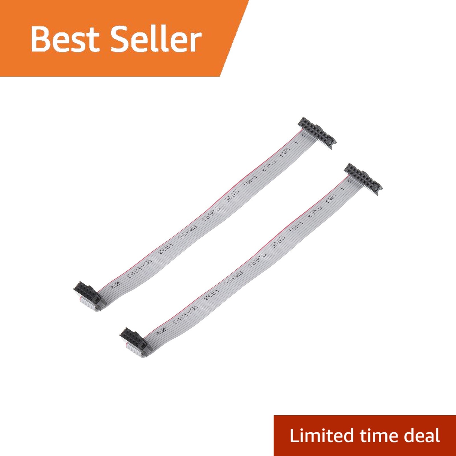 MECCANIXITY 2 Pcs 10 to 16 Pin Ribbon Cable, 20cm