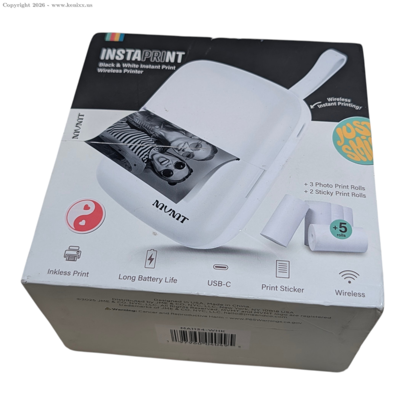 InstaPrint Wireless Thermal Printer | No Ink Needed | Portable Photo Label Maker
