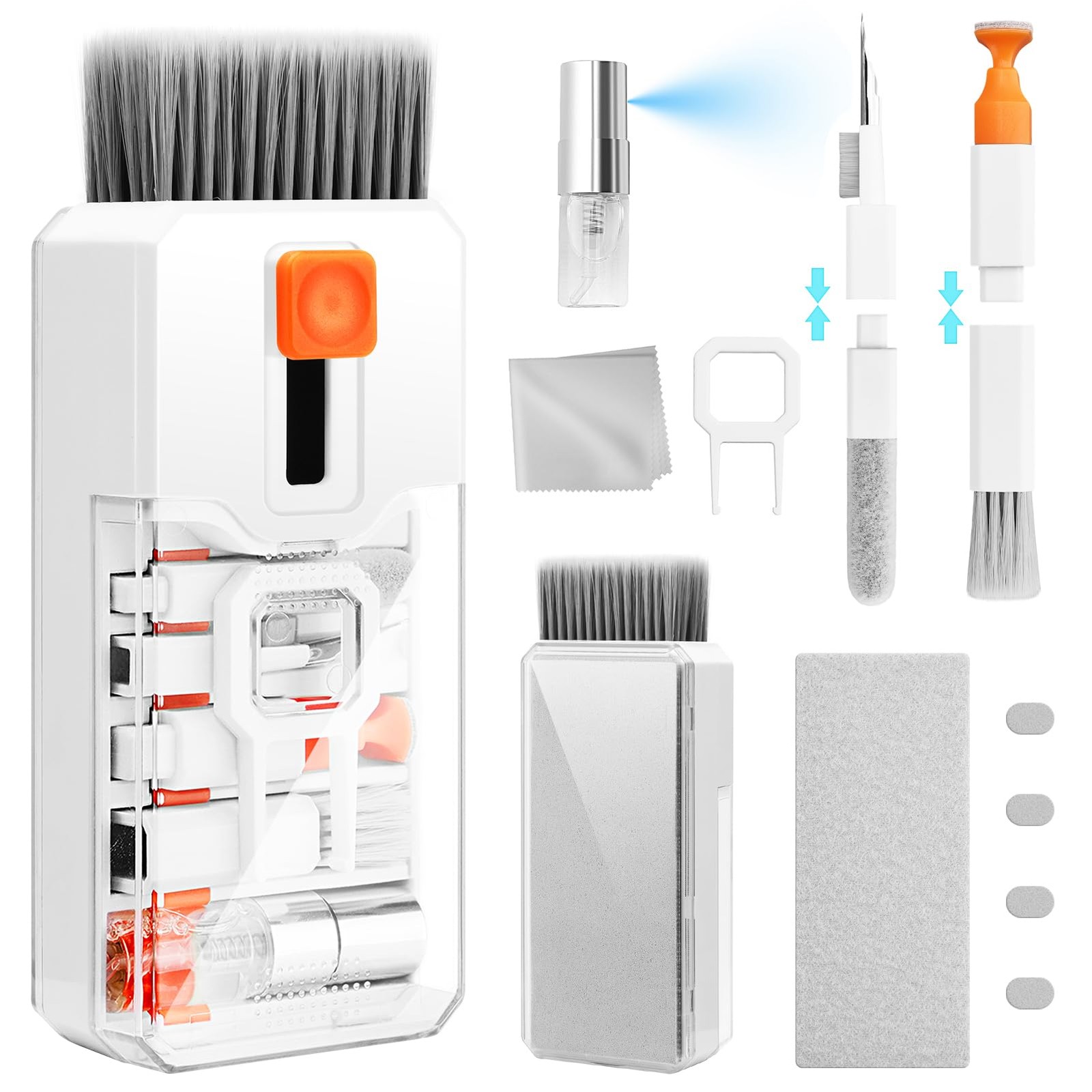 Ordilend Keyboard Cleaner & Laptop Cleaning Kit, All-in-1 for Computer White