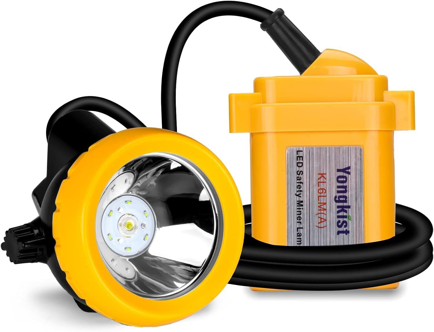 Safety Mining Headlight, Rechargeable & Waterproof, High Power LED Light Source
