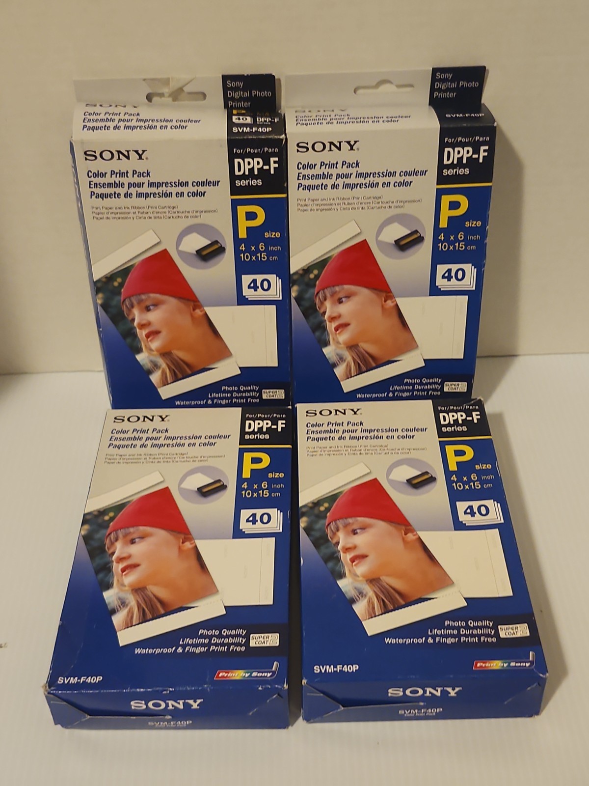 Vintage Sony Photo Printer Paper - 40 Sheets (SVM-F40P)