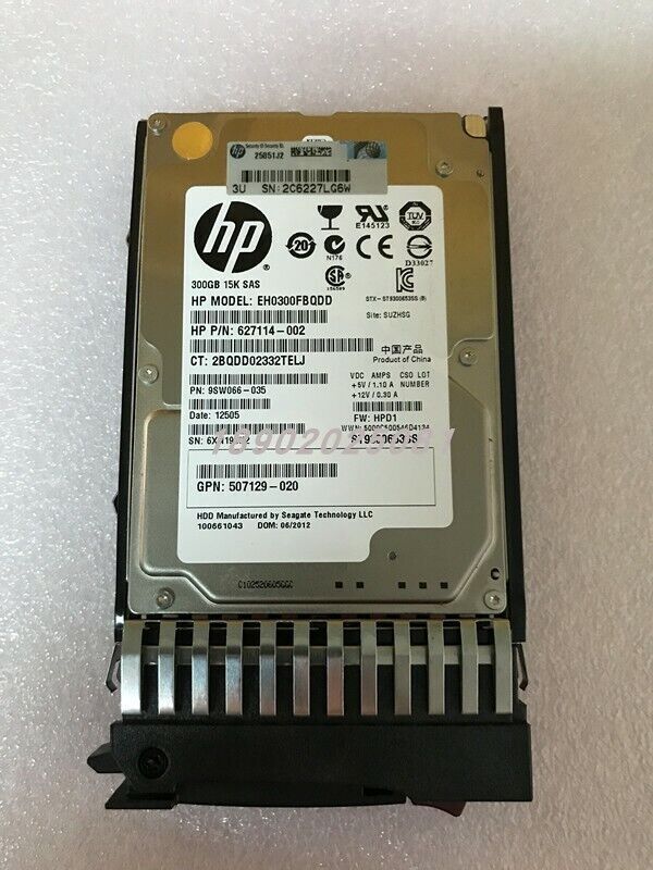 QR477A 665750-001 669010-001 FOR FIT HP 300GB 6G SAS 15K 2.5IN HDD Hard Drive