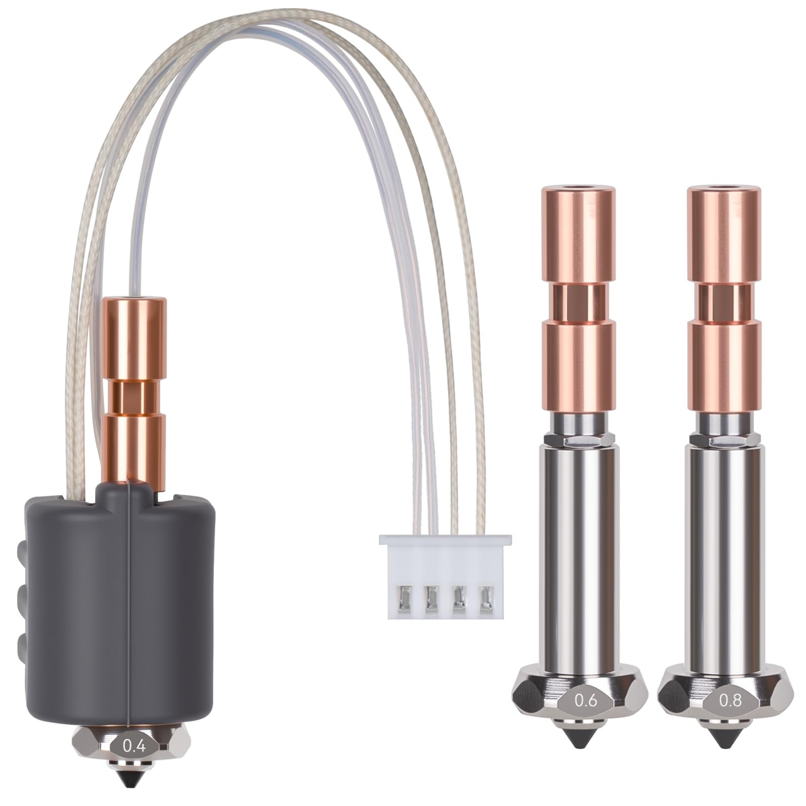 Kobra 3 Max Hotend Upgrade, All-Metal Extruder Replacement with 0.4/0.6/0.8Mm