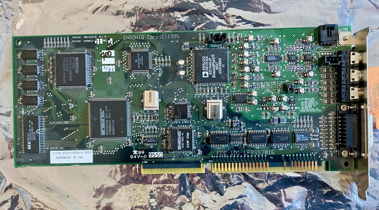 Vintage Ensoniq Soundscape Odie ISA Sound Card 4001032101