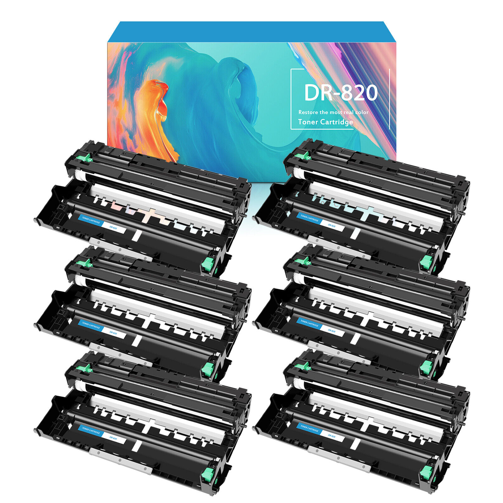 6 Pack Drum for Brother DR-820 DR820 MFC-L6750DW MFC-L6800DW MFC-L6900DW Printer