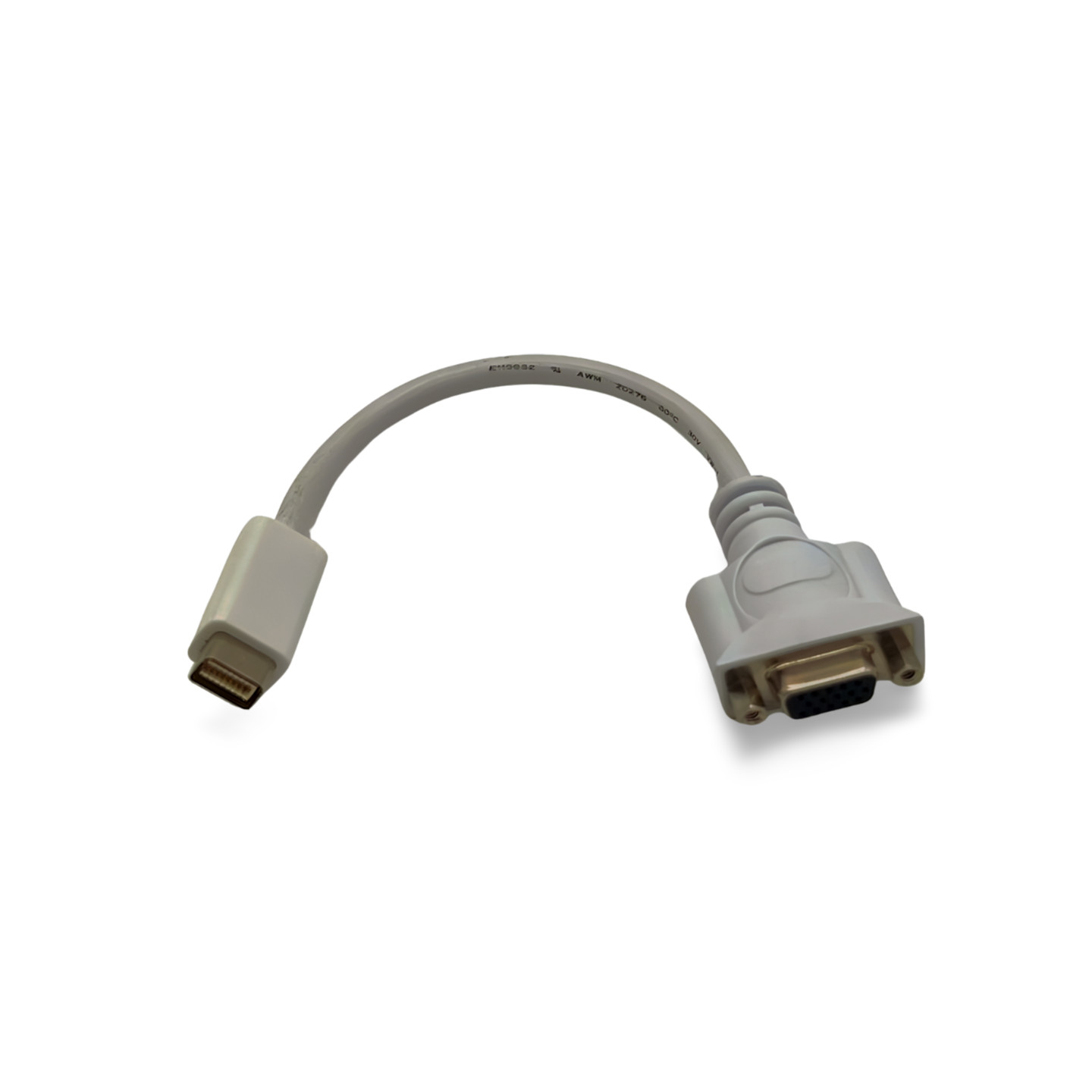 8in Mini DVI to VGA Female Adapter HD15 Female - White