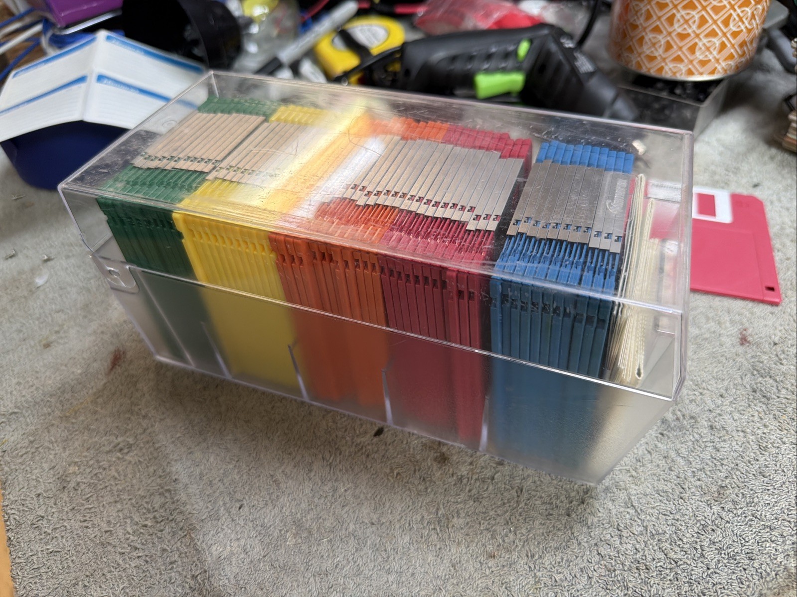 Memorex Rainbow 3.5" Floppy Disks 1.44MB Diskettes 58 Formatted 2SDH