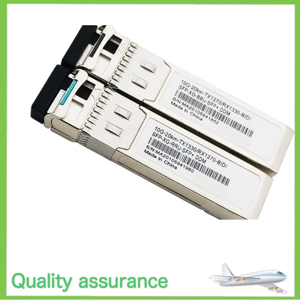 A Pair 10G SFP+ Bidi Transceiver, for Cisco SFP-10G-BXU-I, 20km,1270nm/1330nm