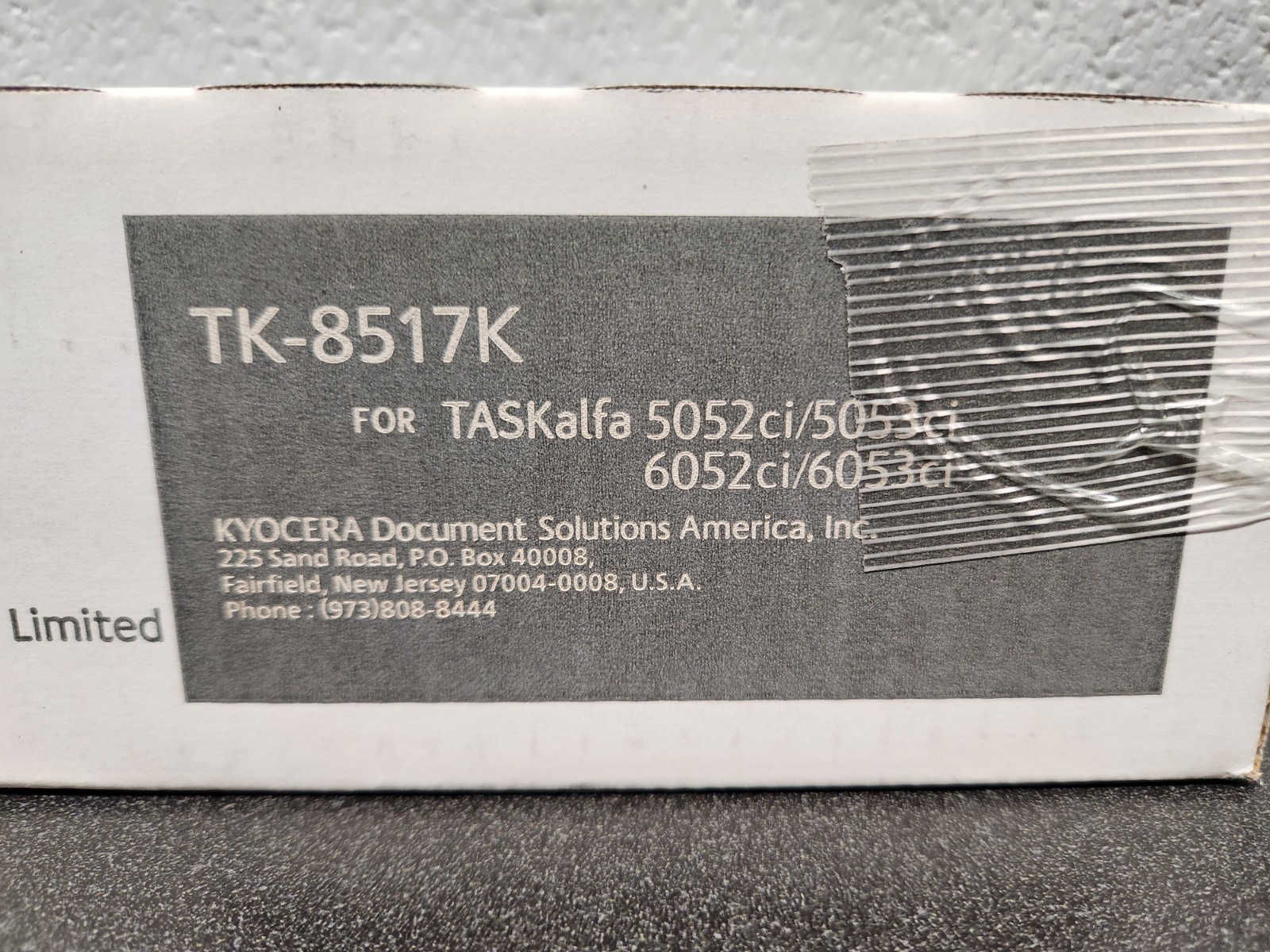 Genuine Kyocera TK-8517K Black Toner Cartridge - New Sealed, OEM, 