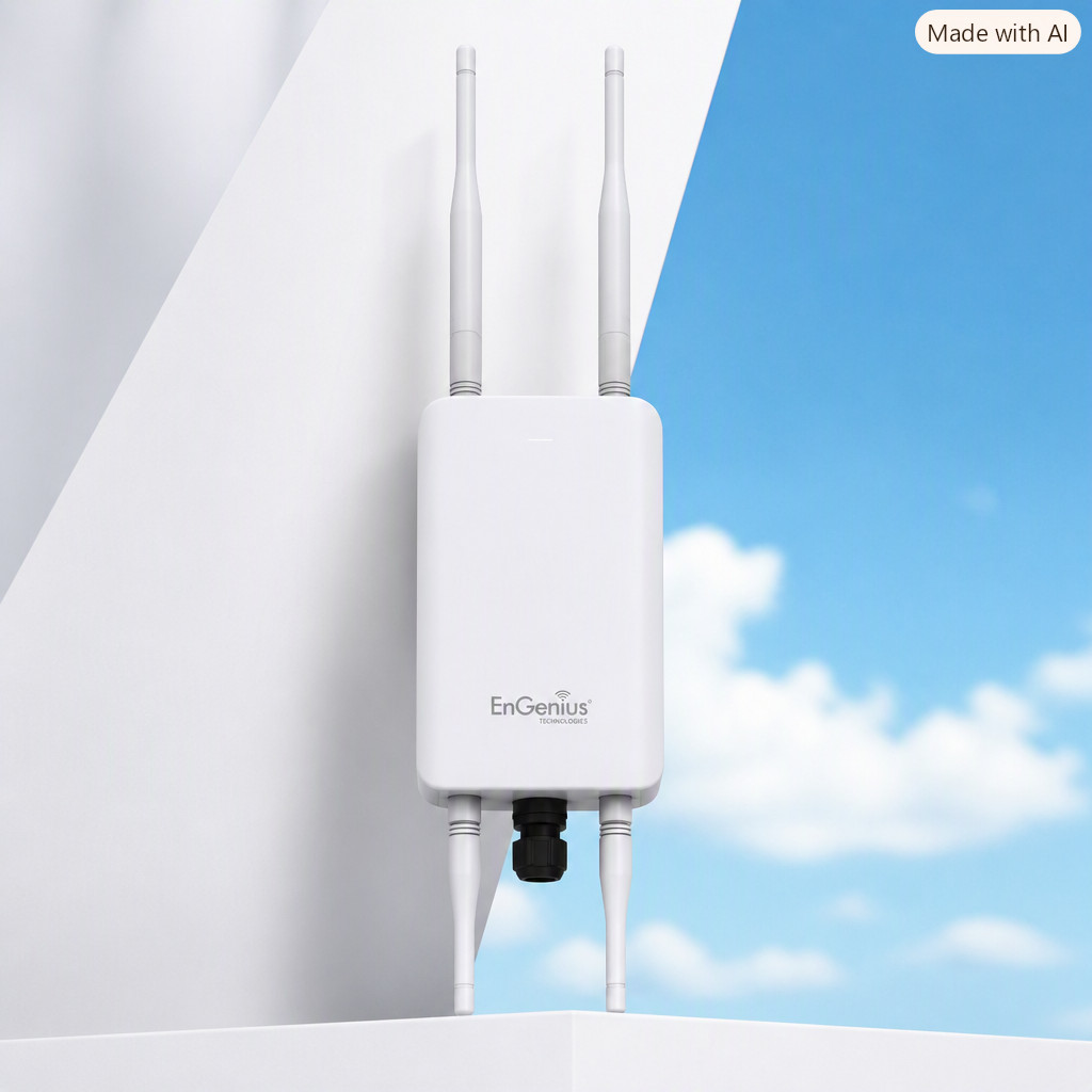 ENGENIUS 400+867Mbps 2T2R WiFi Adapter w/ 4x5dBi RP‑SMA Antennas GbE