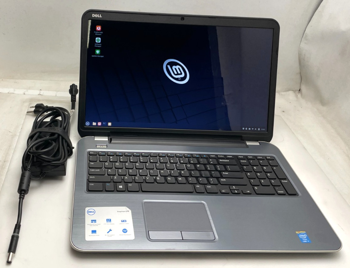 Dell Inspiron 17R 5737  17.3" HD+  i7-4500U  8gb Ram 256gb SSD  Linux  45% Bttry