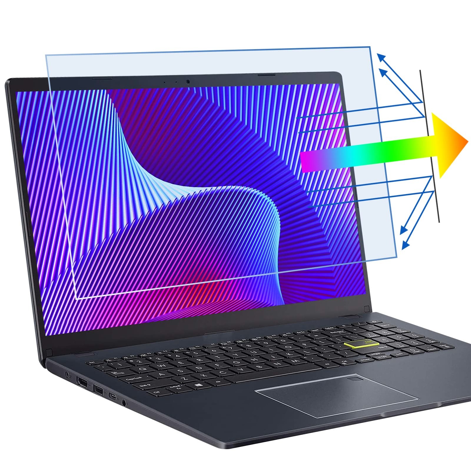 2 Pack 15.6 inch (1920x1080P) with 16:9 aspect ratio, Transparent