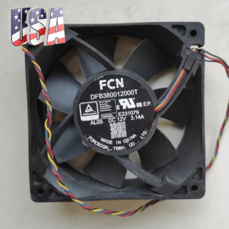 1PCS New FCN 12CM DFB380012000T 12V 3.14A Violent High Air Flow DC Cooling Fan