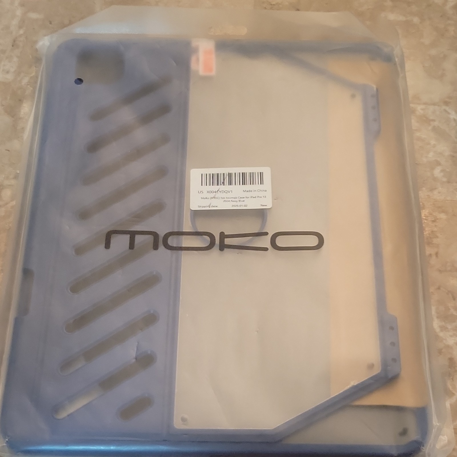MoKo Back Cover Case for iPad Pro 13" 2024 Plastic Navy Blue