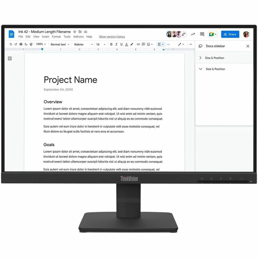 Lenovo 64CBKAT6US ThinkVision S22-4e 22" Class Full HD LED Monitor - 16:9