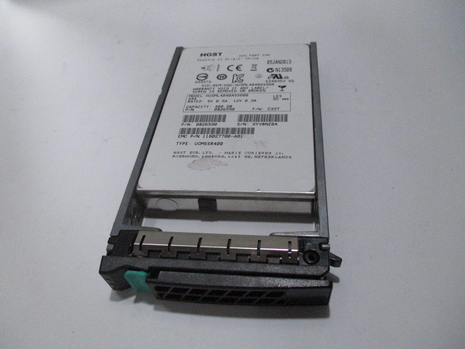 HGST HUSML4040ASS600 400GB SSD SAS 2.5" 6Gbps Server Hard Drive