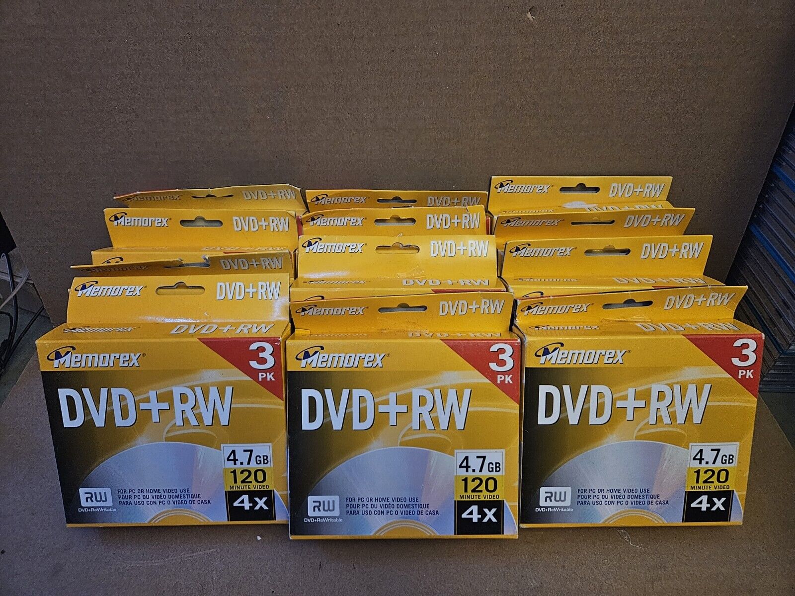 NEW Lot Of 36 Maxell DVD-RW DVD Rewritable DVD Discs 4.7GB 4X 120 Min
