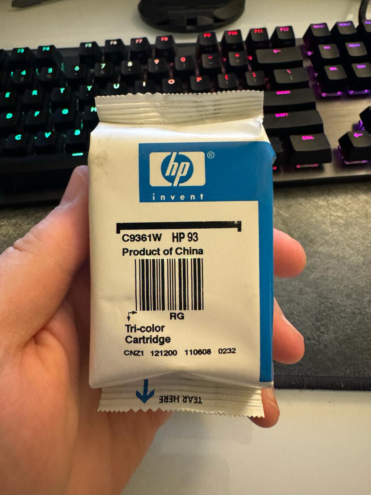 HP 93 C9361W Tri-Color Cartridge(No box) Brand New