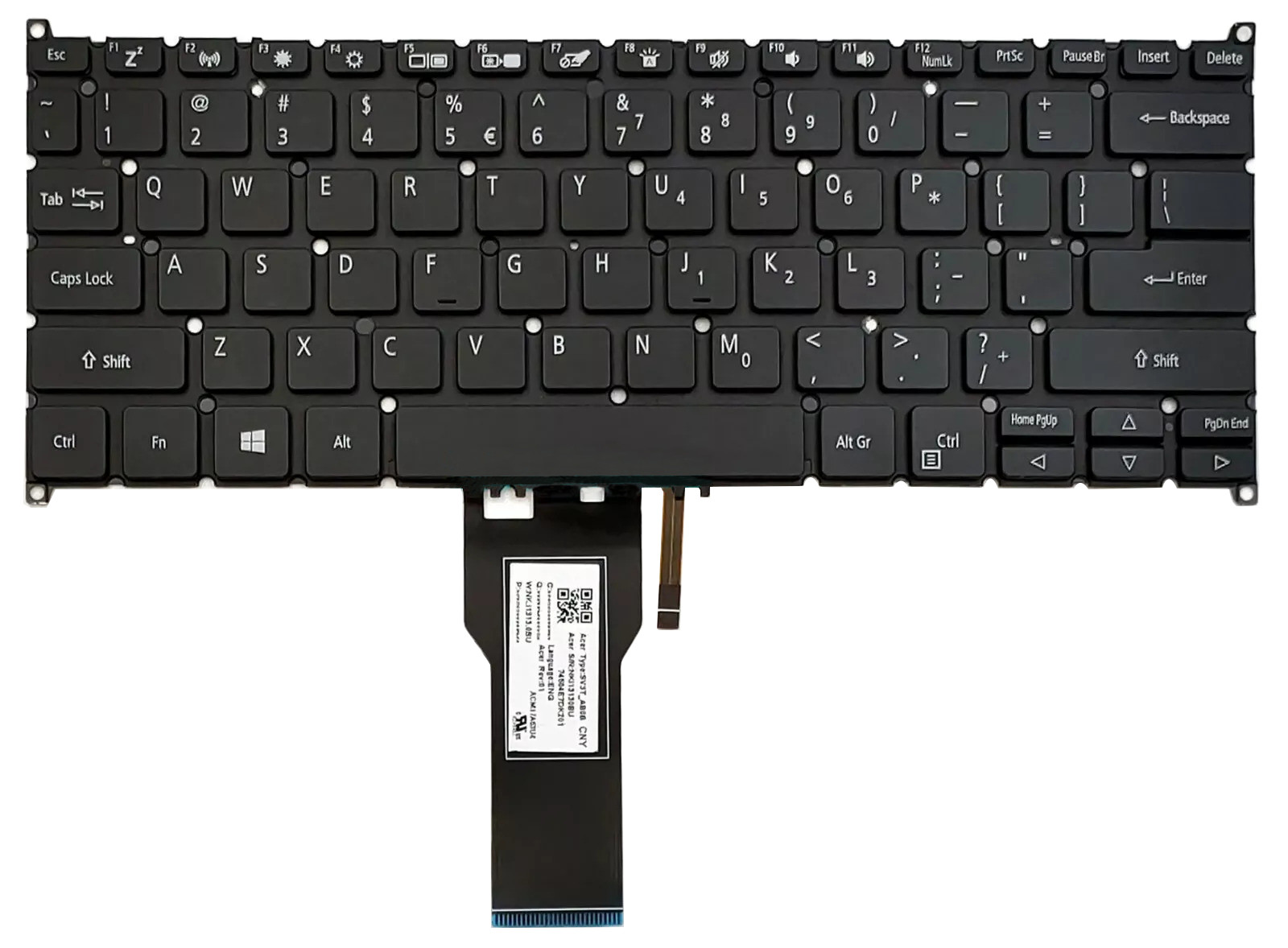 New US Backlit Keyboard for Acer Spin 5 SP513-54N SP513-54N-53X8 SP513-54N-74V2