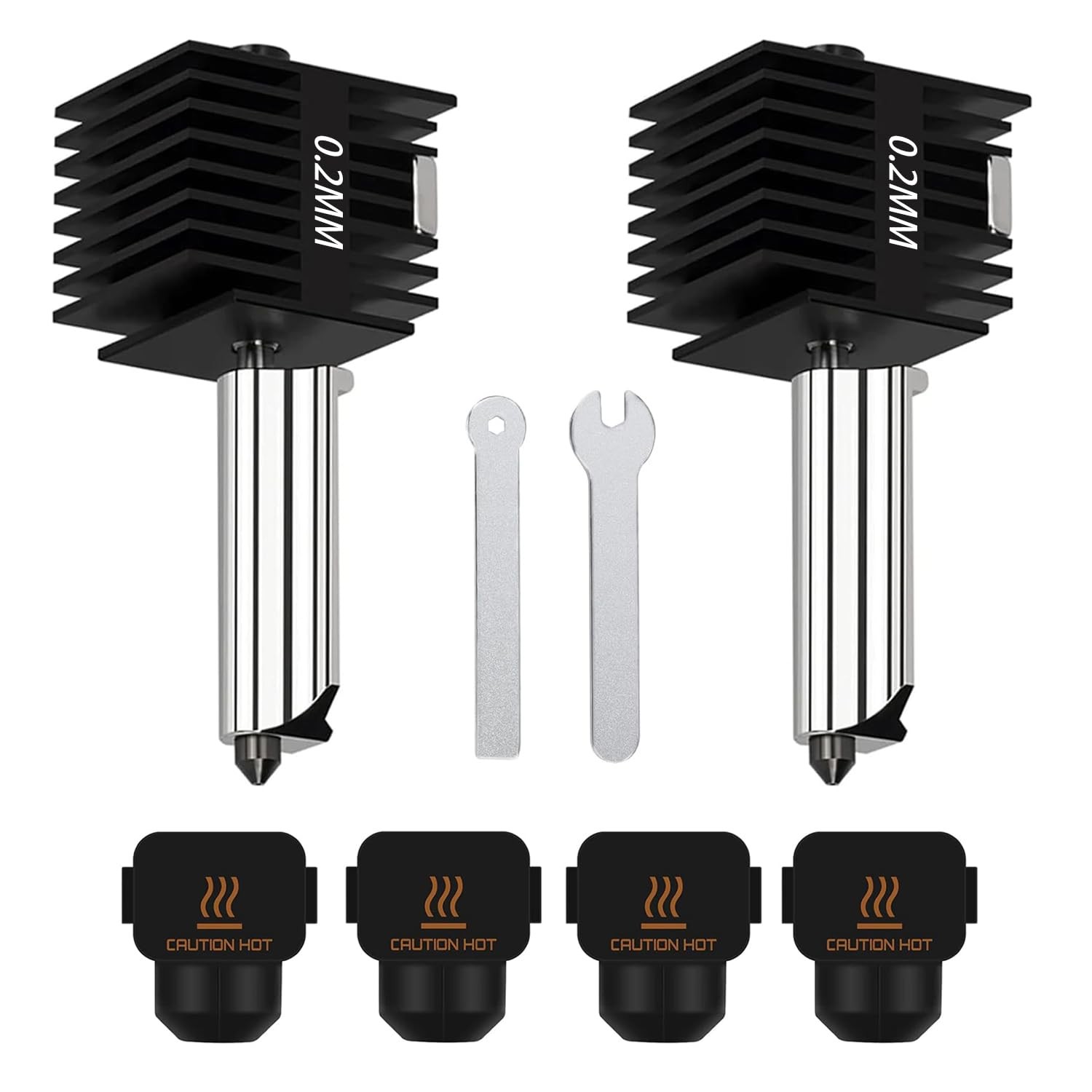 HzdaDeve 2 Pack 0.2MM A1 Mini/A1/A2L Hotend Print Head Hot End Kit Extruder U...
