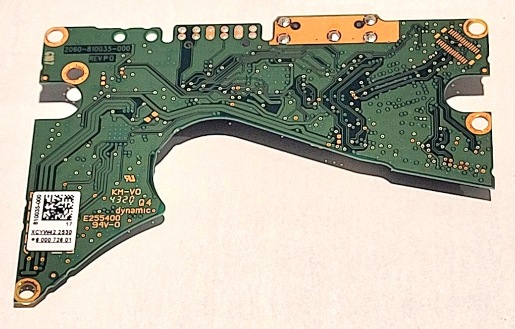 PCB 2060-810035-000 REV P0 Western Digital  810035-000 2.5" USB 3.0 for 4TB-5TB