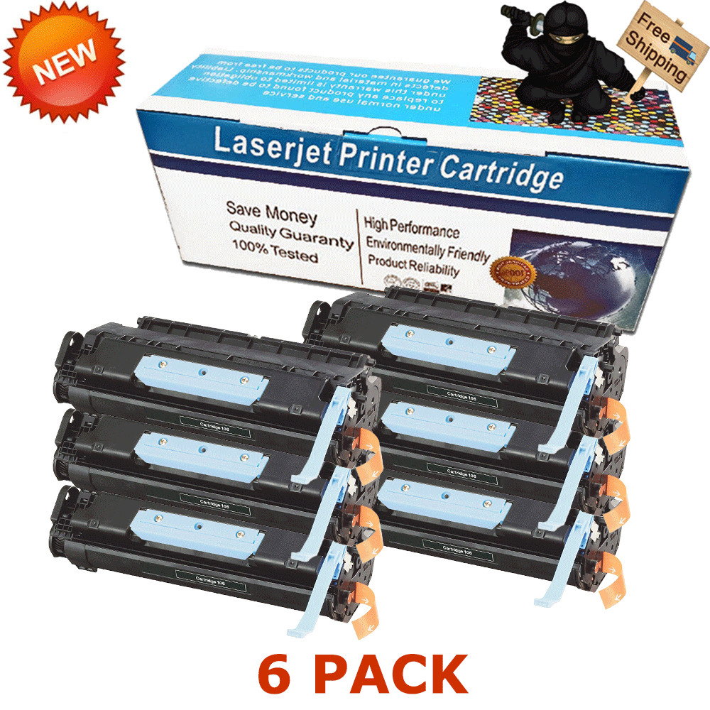 6 PACK PREMIUM CRG106 Toner For Canon 106 MF6530 MF6550 MF6560 MF6580 MF6595