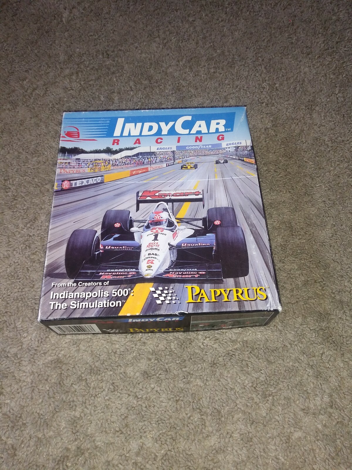Payrus Indy Car Racing Vintage Hard Disk Rare Computer Game Preowned 