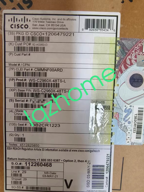 Cisco Catalyst WS-C2960X-48TS-L switch 48 ports NEW Fast shipping FedEx or DHL