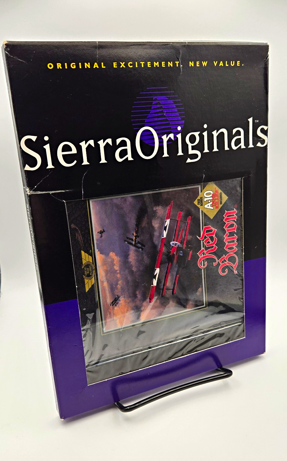 SierraOriginals Red Baron 1990 PC CD-ROM Simulation Game for Windows Sealed Case