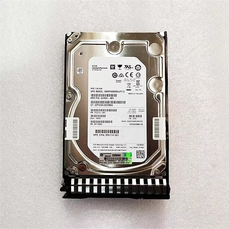 New HPE  K9B44B 841590-001 8TB SAS 3.5 3Par 8000 LFF Hard Drive