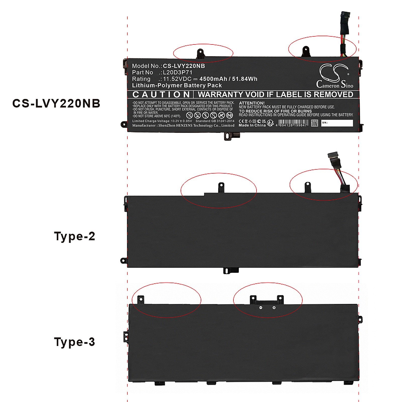 BATTERIE 4500mAh Type L20D3P71 L20L3P71 For Lenovo ThinkPad X13 Yoga G2