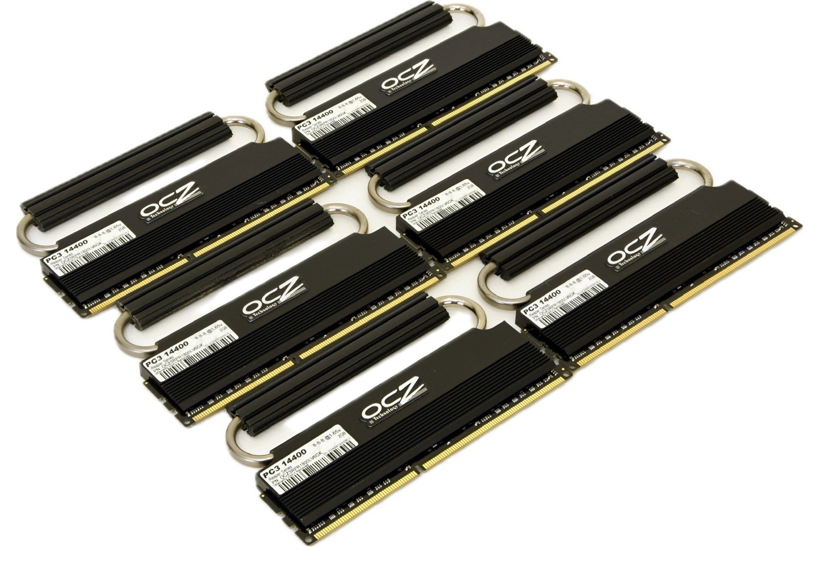 OCZ Reaper Series 12GB (6x2GB) DDR3 DIMM PC3-14400 1800MHz matched set of 6