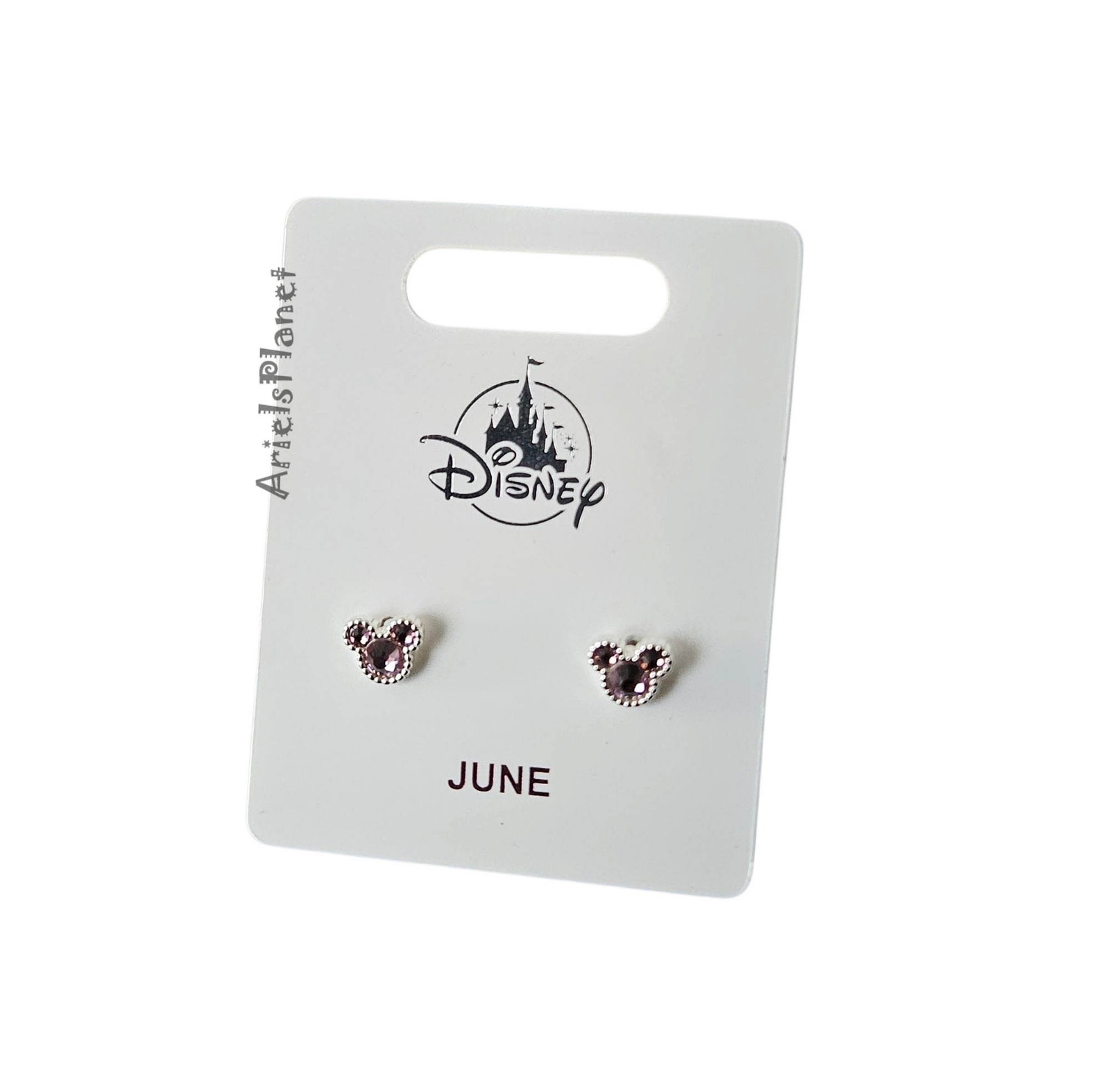 Disney Parks Mickey Mouse Ear Month of June Birthstone Earrings
