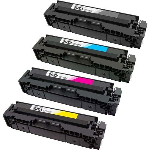Compatible HP 202X Toner Cartridges 4-Pack – High Yield