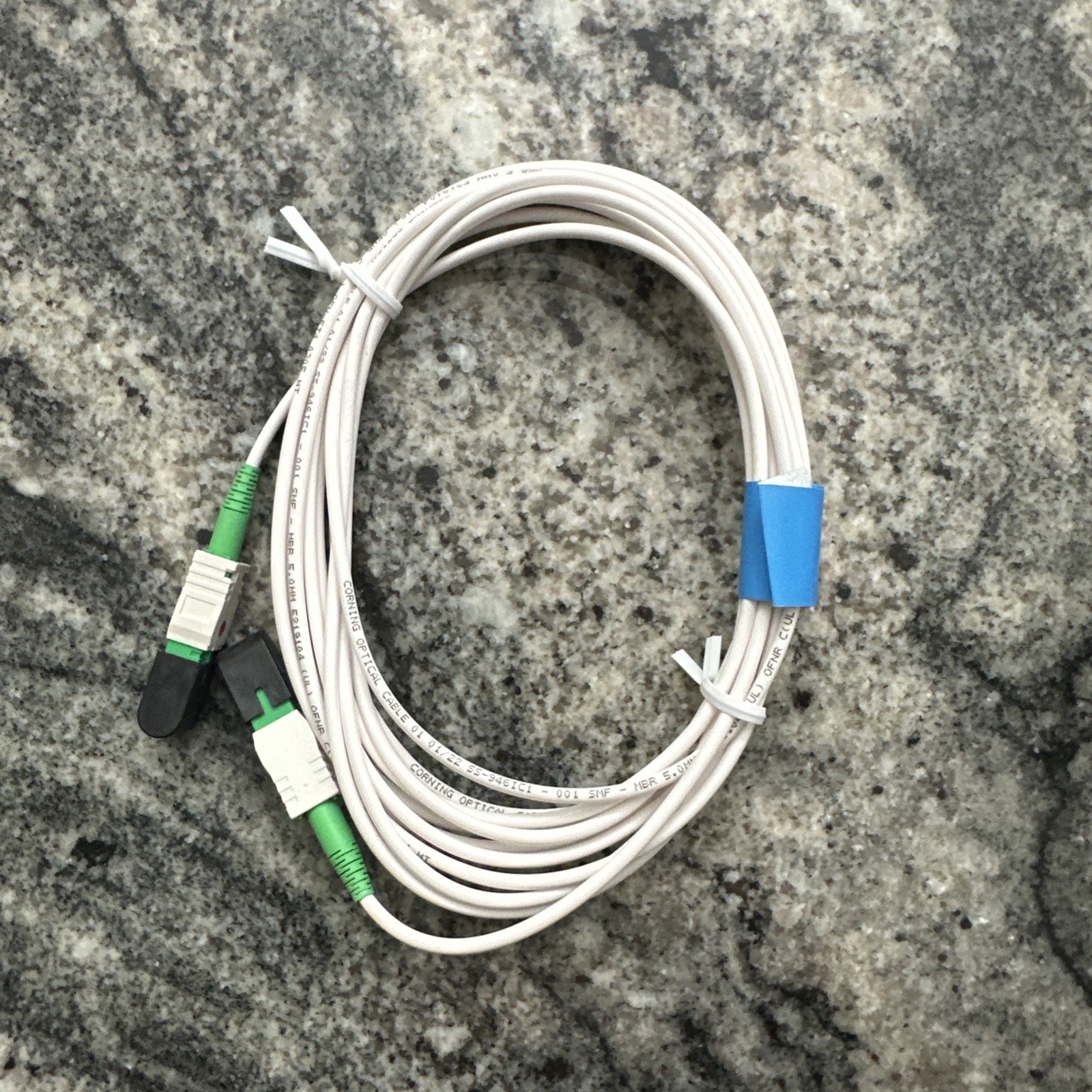 Corning 1031210 1F 5.0CC 2.9mm SHSCA/SHSCA Fiber Optic Patch Cables 4M 10ft