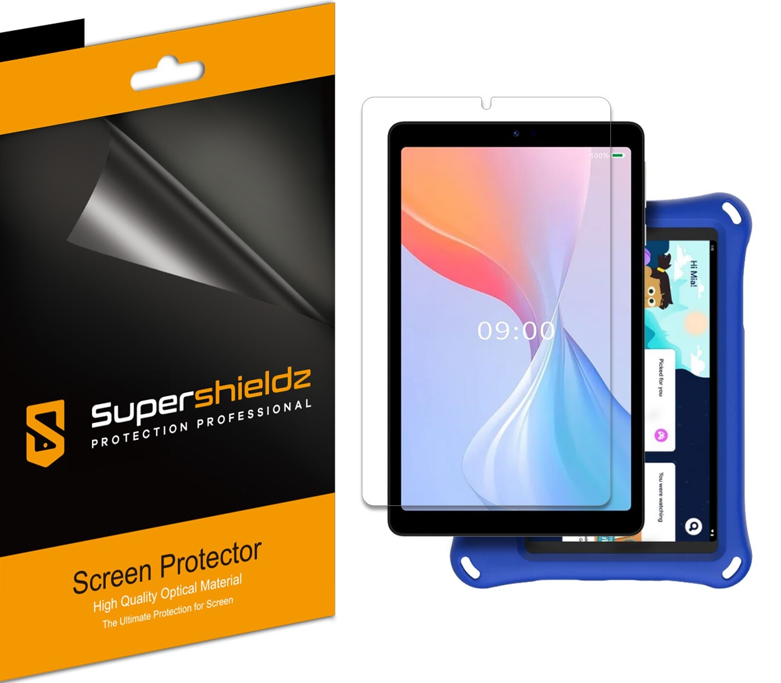 3X Supershieldz Clear Screen Protector Saver for Onn 8 inch Tablet/ Kids (2024)