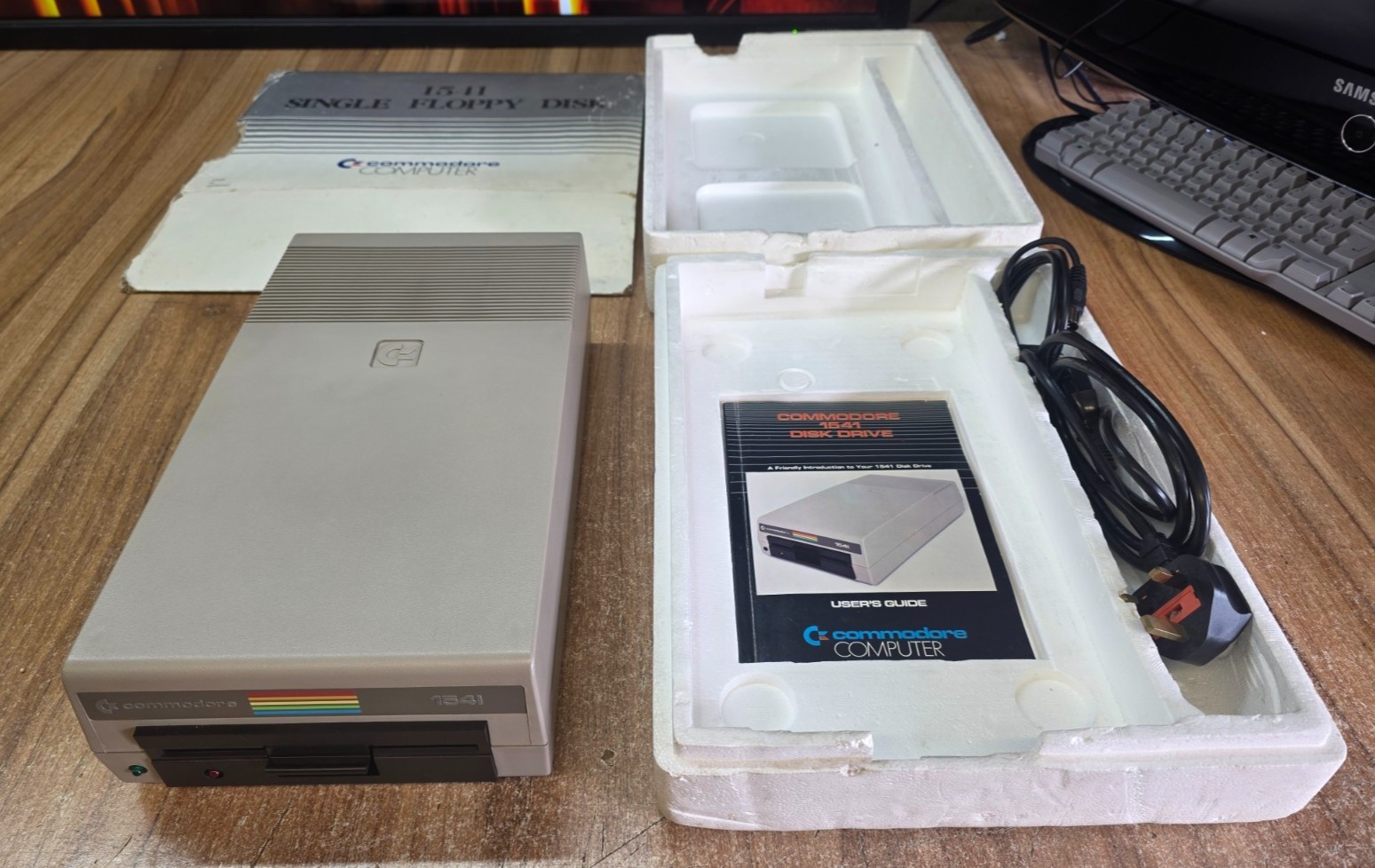 Boxed Commodore 1541 ALPS disc drive Fully tested including cables