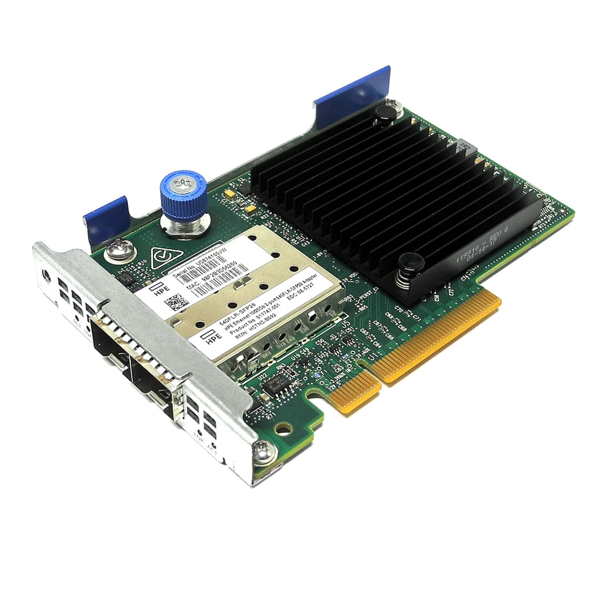 HP 640FLR-SFP28 Dual Port PCIe x8 10/25Gb Ethernet Server Adapter 840139-001 