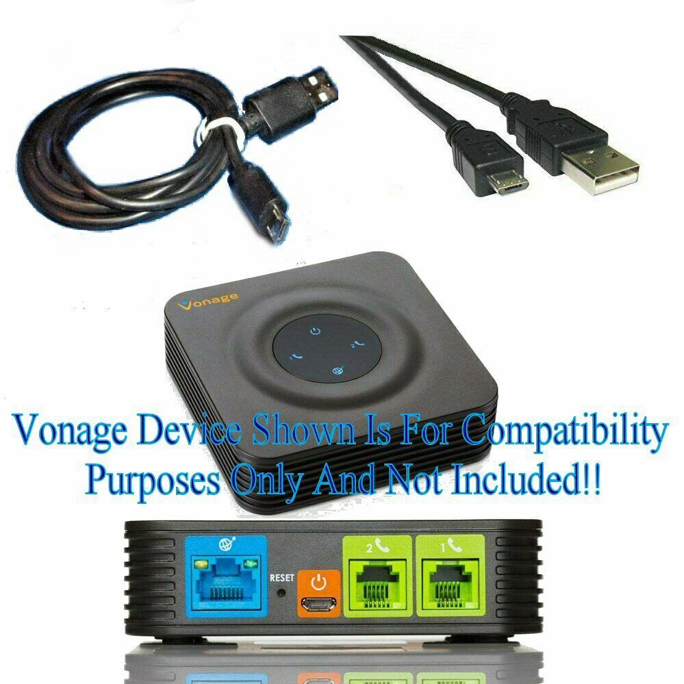 New C2G Power Cable Quality 3FT USB V Cable 3A Cord FOR Vonage HT802 Device