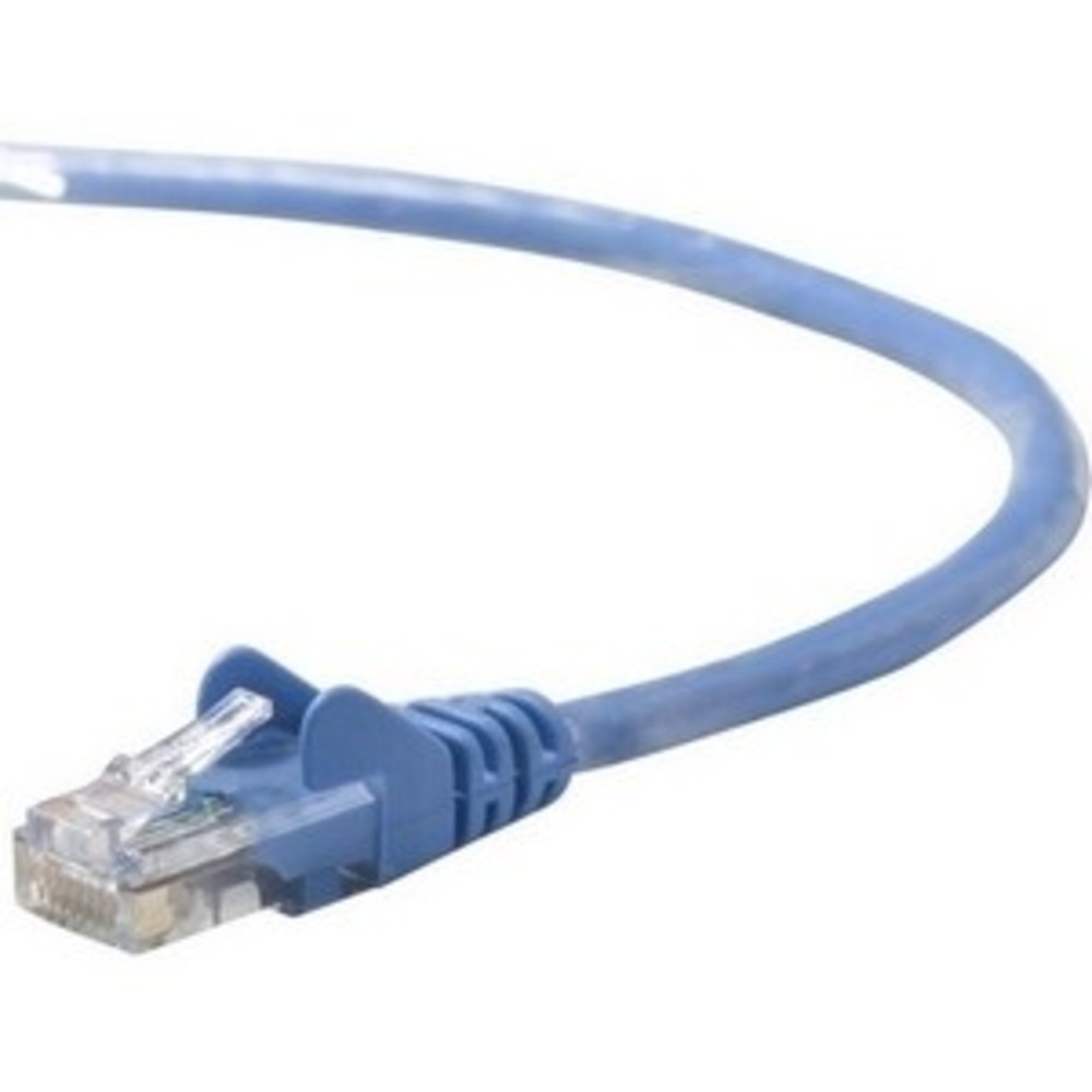 Belkin A3L791B25-BLU-S 25ft CAT5e Ethernet Patch Cable Snagless RJ45 M/M Blue