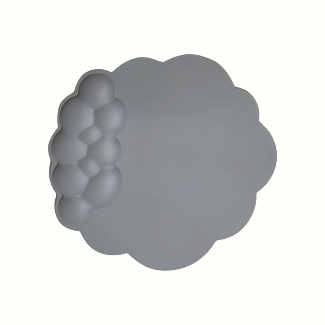 *Test* Cloud Mouse Wrist Rest with Non-Slip 9.8 x 8.9 inches, (Gray)
